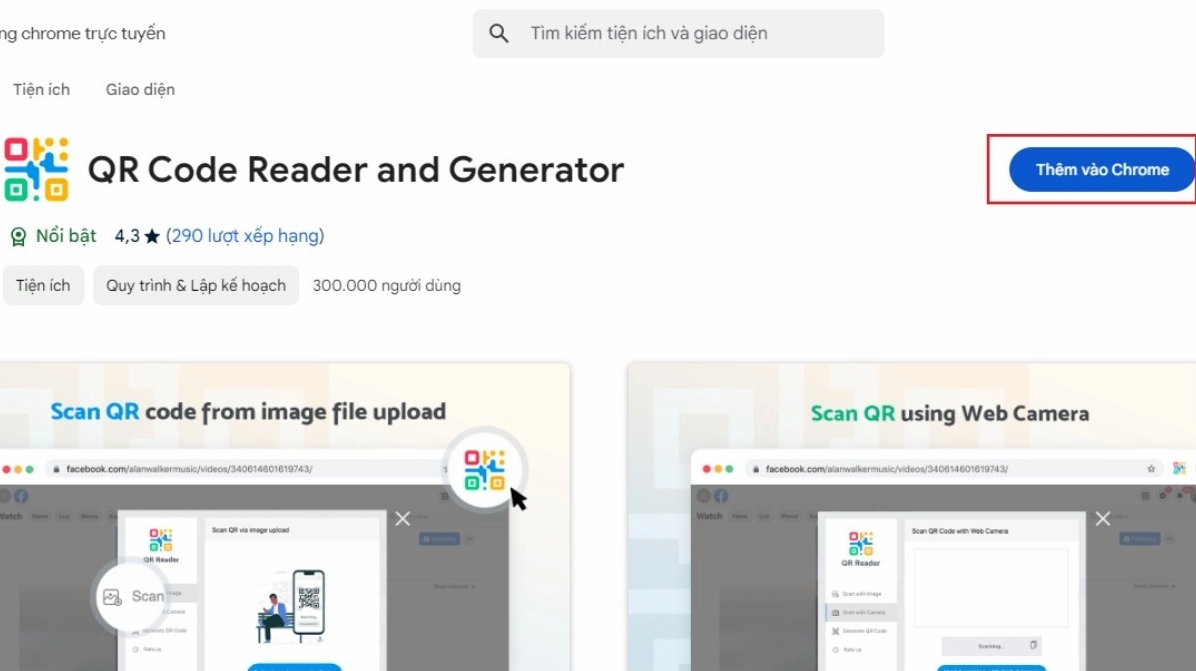 Click vào nút thêm vào Chrome để cài đặt tiện ích giải mã