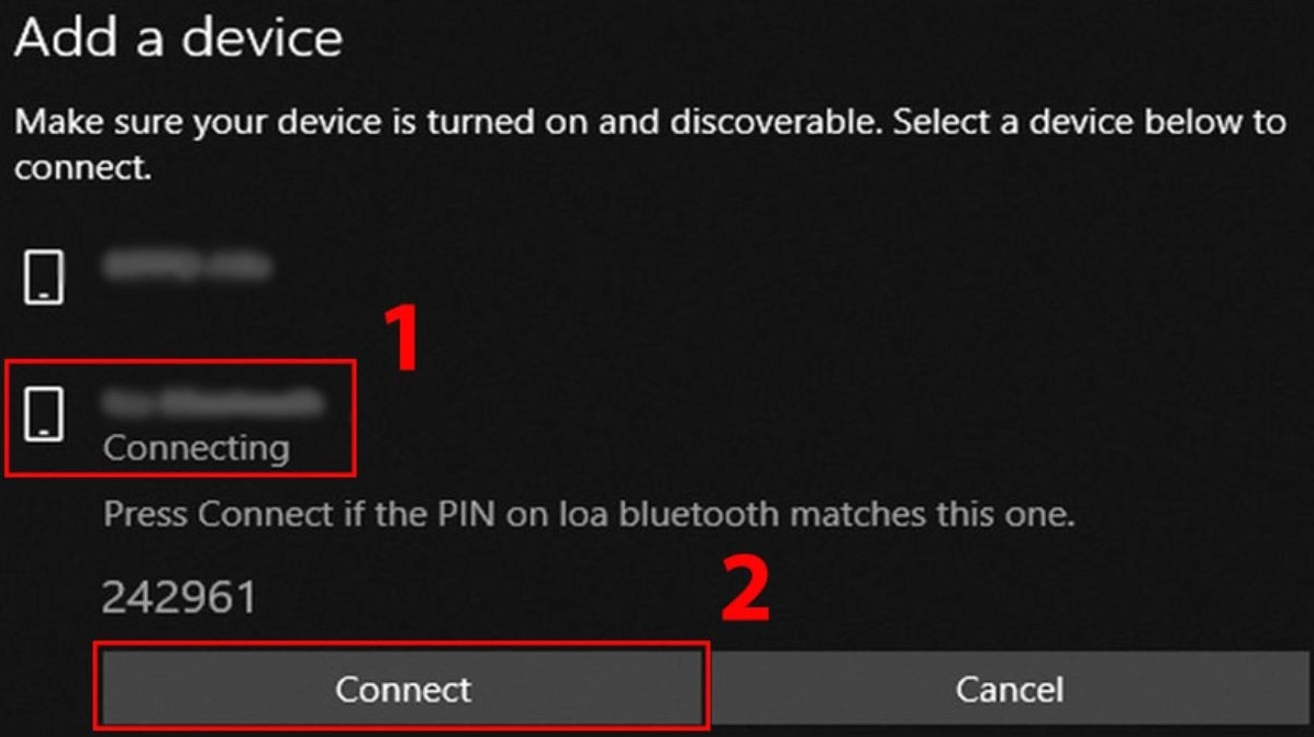 Hướng dẫn chi tiết cách bật bluetooth trên laptop dell inspiron nhanh chóng nhất 21 Click vào tên đó rồi chọn nút Connect hoặc Pair để bắt đầu ghép nối