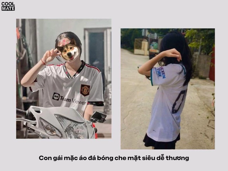 Cô gái tạo dáng bí ẩn trong áo Manchester United gợi cảm