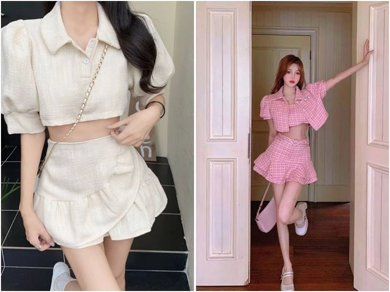 Bộ sưu tập hình ảnh gái xinh mặc áo croptop ngắn siêu quyến rũ 11 Cô nàng quyến rũ trong thiết kế croptop phối cùng chân váy ngắn cá tính