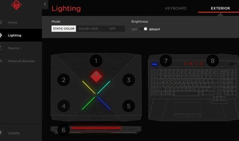 Có thể thay đổi màu đèn nền bàn phím HP không?