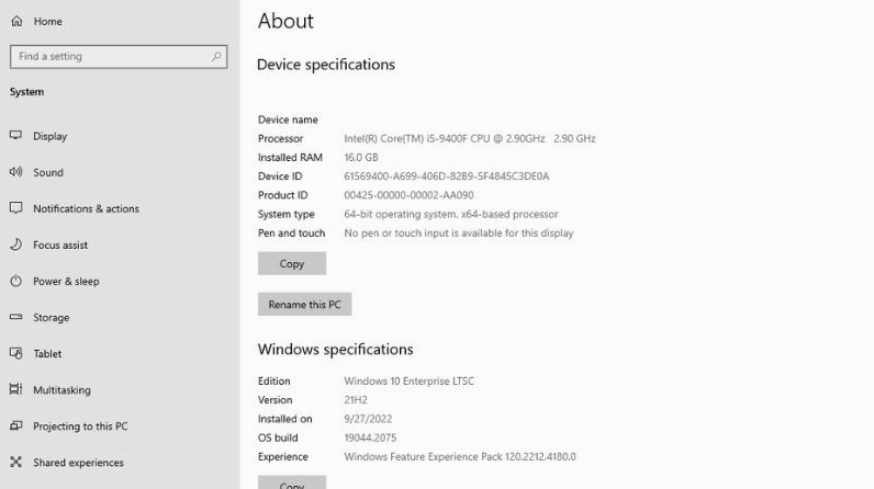 Hướng dẫn chi tiết cách kiểm tra model laptop nhanh chóng và chuẩn xác nhất 12 Cửa sổ hiển thị thông tin tên máy tính rõ ràng giúp người dùng dễ dàng kiểm tra