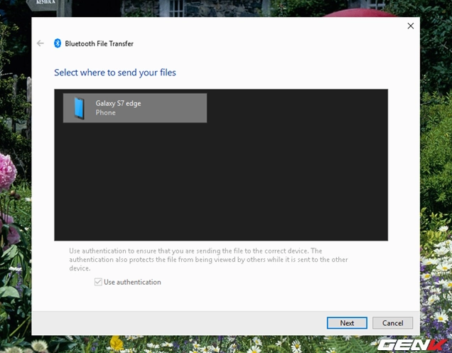 Hướng dẫn chi tiết cách bắn bluetooth từ điện thoại vào laptop nhanh chóng và hiệu quả nhất 2026 15 Cửa sổ thông báo yêu cầu người dùng chọn thư mục lưu trữ file trên ổ cứng máy tính