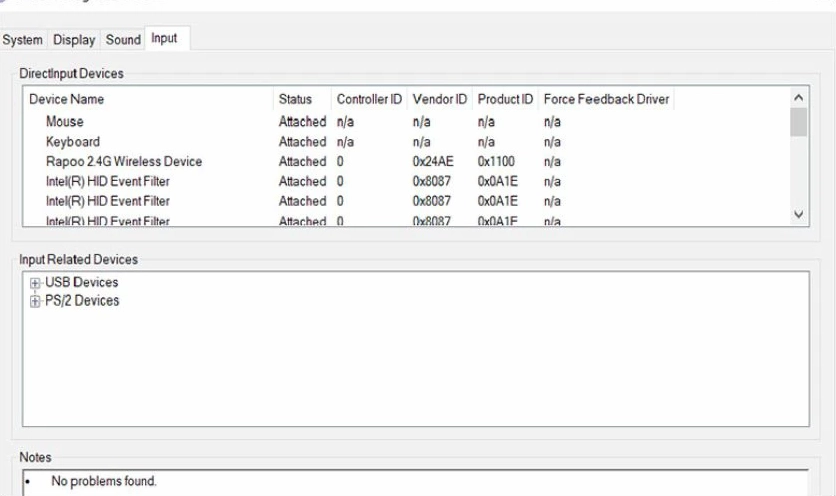 Danh sách các thiết bị ngoại vi đang được kết nối với máy tính