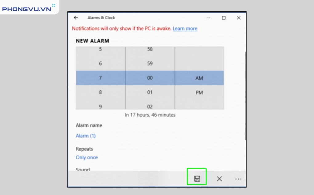 Hướng dẫn chi tiết cách đặt báo thức trên laptop nhanh chóng và hiệu quả 6 Đặt tên gợi nhớ cho báo thức
