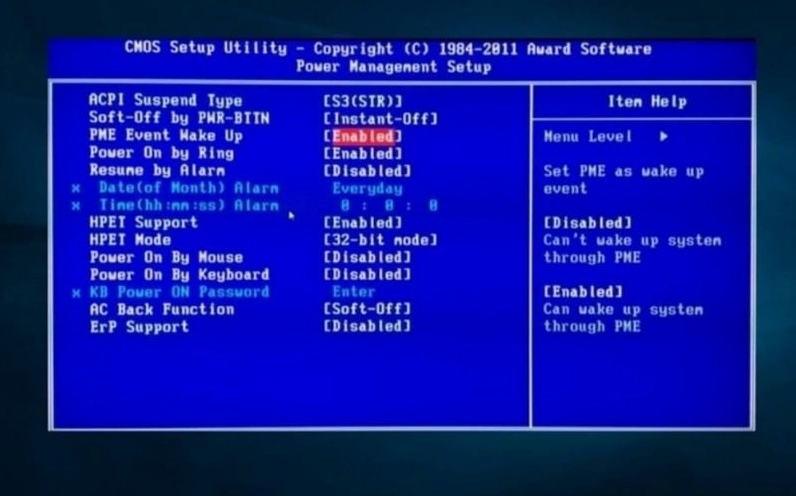 Đặt trạng thái Enabled