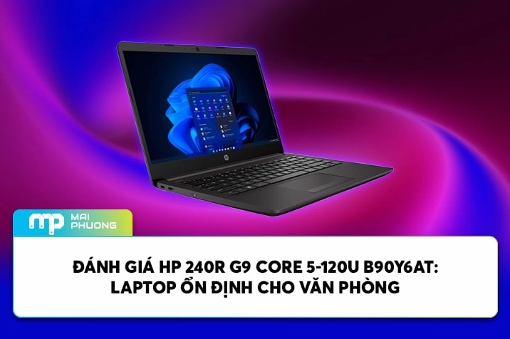 Dòng máy tính xách tay HP 240R G9 đáp ứng tốt các tác vụ văn phòng cơ bản