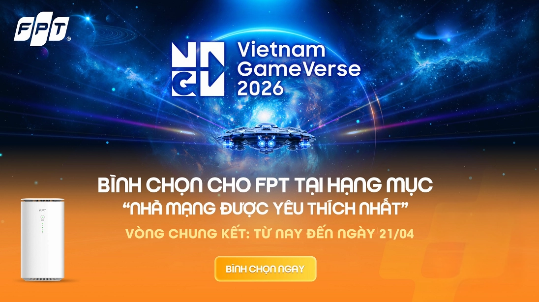 FPT Dẫn Đầu Nhà Mạng Được Yêu Thích Nhất Tại Vietnam Game Awards 2026