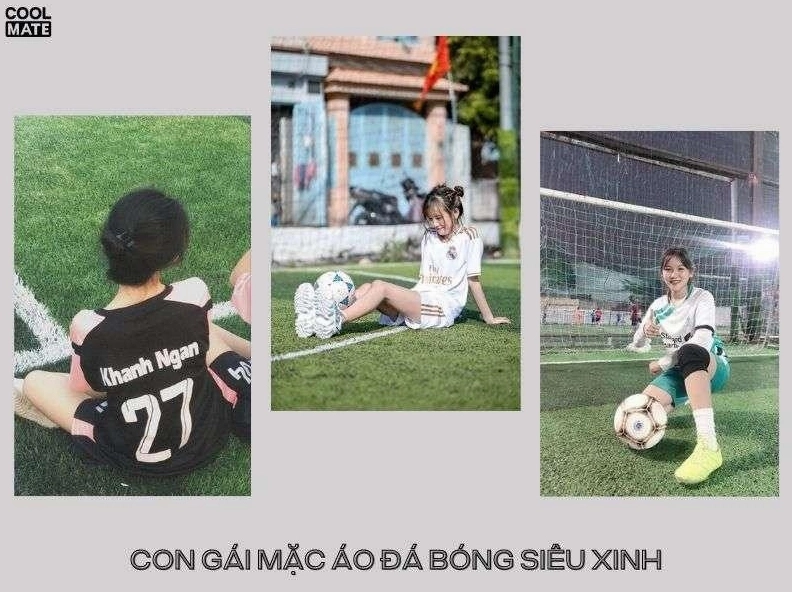 Gái xinh mặc áo Manchester United tạo dáng tự nhiên và cuốn hút