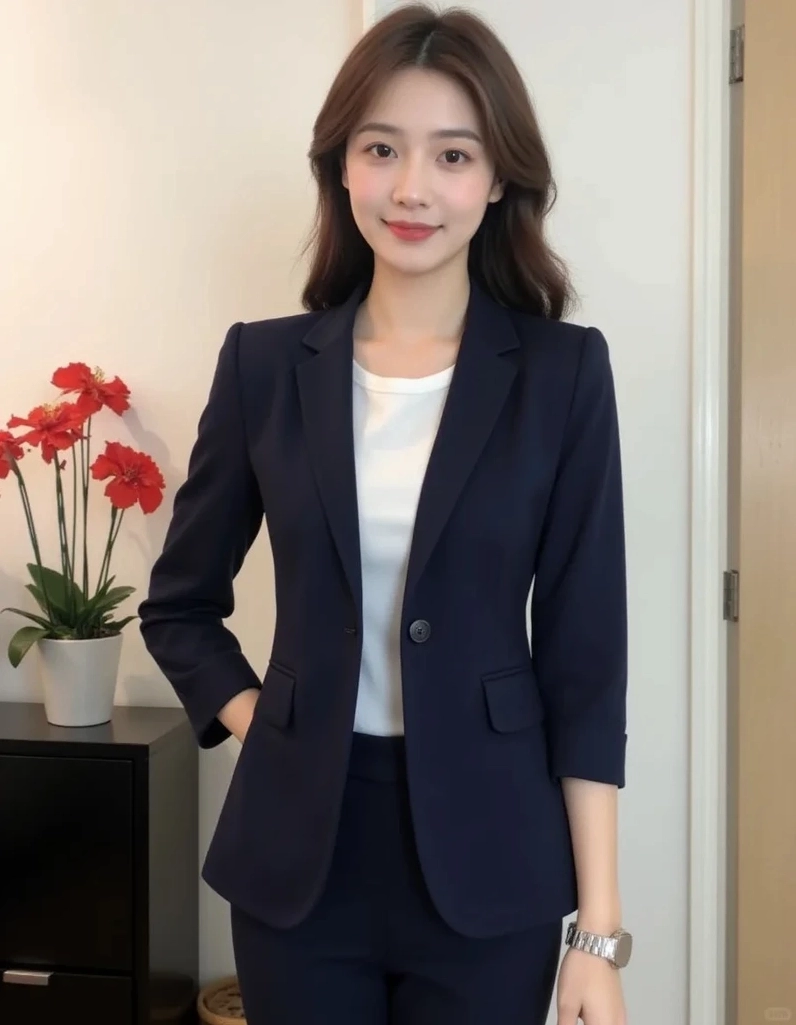 Gái xinh mặc đồ công sở khoe vóc dáng đẹp chuẩn từng đường nét