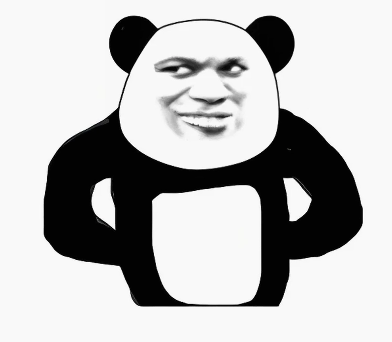 Gấu trúc bựa làm mặt xấu để trêu chọc người đối diện