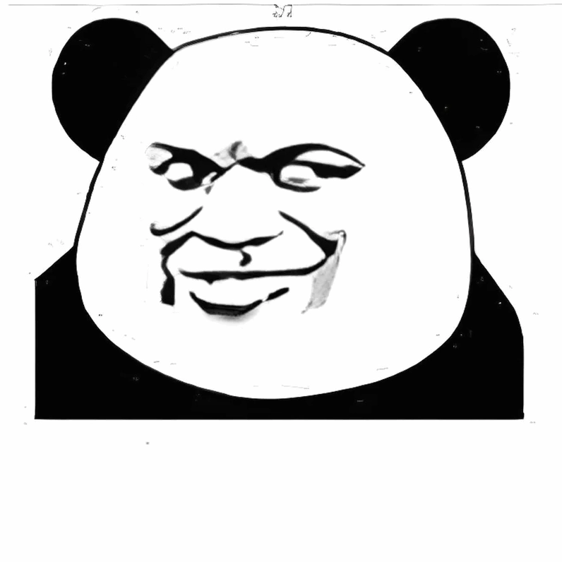 Gấu trúc weibo với nụ cười bí hiểm thường thấy trên các mạng xã hội