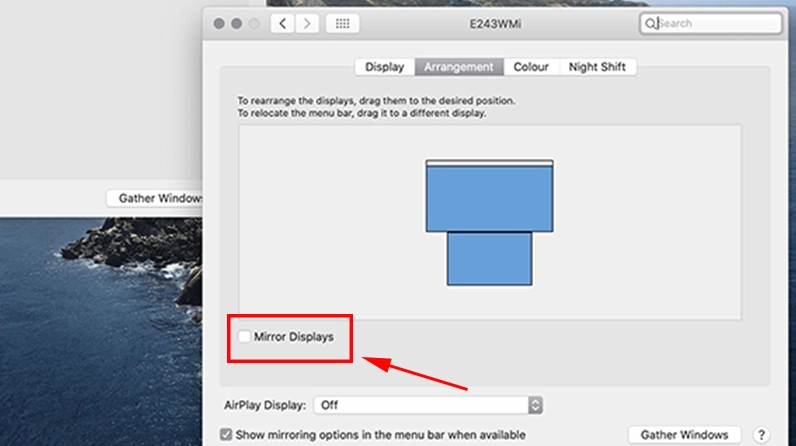 Hướng dẫn chi tiết cách cài đặt máy chiếu cho laptop nhanh chóng và đơn giản nhất 21 Giao diện cài đặt Displays để thiết lập kết nối máy Mac với máy chiếu