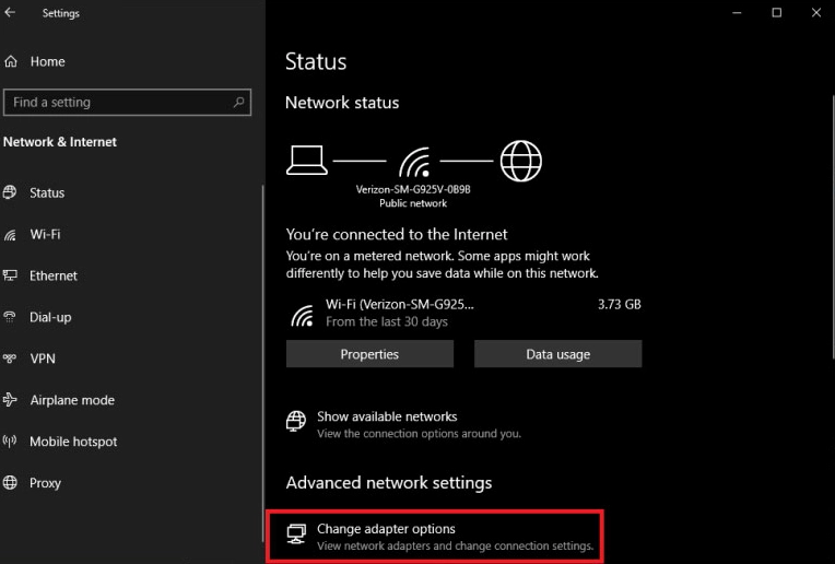 Hướng dẫn chi tiết cách quên pass wifi trên laptop đơn giản và hiệu quả nhất 2026 1 Giao diện cài đặt mạng và internet trên hệ điều hành Windows