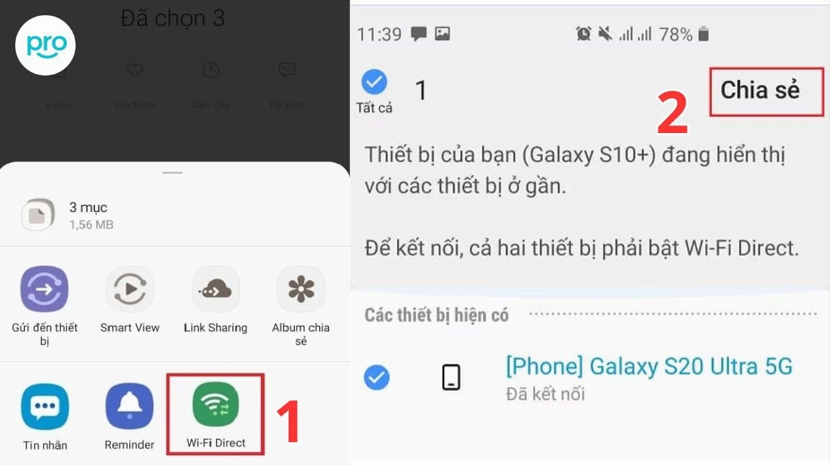 Hướng dẫn chi tiết cách bắn bluetooth từ điện thoại vào laptop nhanh chóng và hiệu quả nhất 2026 14 Giao diện chọn các tệp tin hình ảnh trên điện thoại để tiến hành chia sẻ
