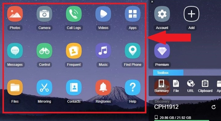 Hướng dẫn chi tiết cách bắn bluetooth từ điện thoại vào laptop nhanh chóng và hiệu quả nhất 2026 30 Giao diện duyệt file của điện thoại hiển thị trực tiếp trên màn hình máy tính