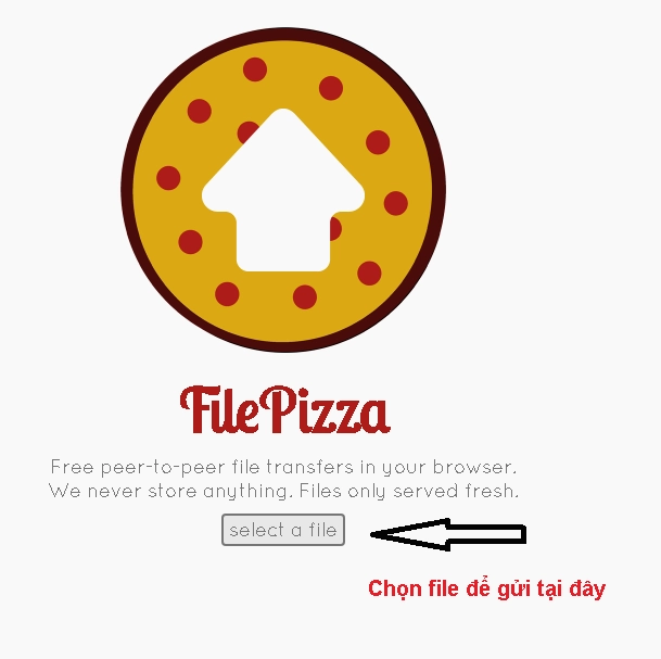 giao diện File Pizza