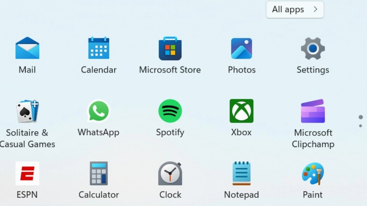 Giao diện hiển thị các ứng dụng và game trên Microsoft Store