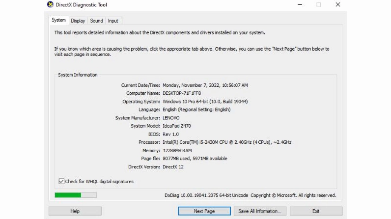Hướng dẫn chi tiết cách kiểm tra model laptop nhanh chóng và chuẩn xác nhất 8 Giao diện hiển thị chi tiết thông tin về model máy tính trong mục System Model