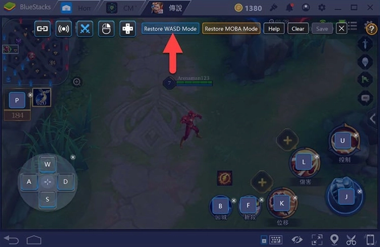 Giao diện màn hình chính của game Liên Quân Mobile khi được tải và chạy trên máy tính