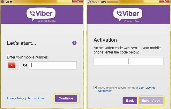 Giao diện nhập số điện thoại để hệ thống gửi mã xác nhận bảo mật đăng nhập