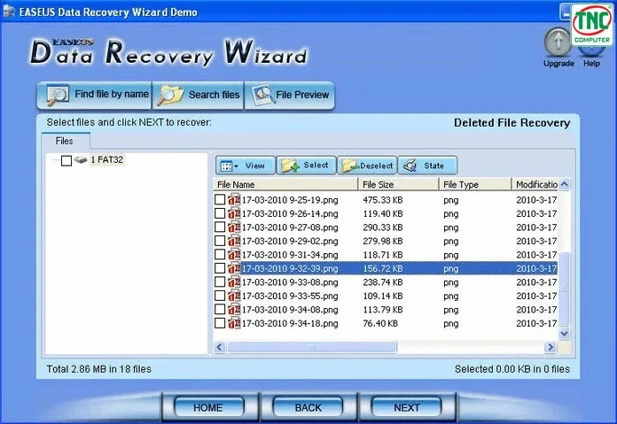 Giao diện phần mềm EaseUS Data Recovery Wizard trong quá trình hoạt động