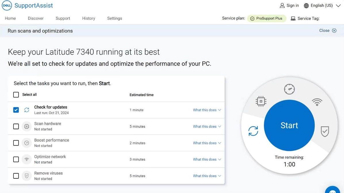 Hướng dẫn chi tiết cách cài đặt BIOS cho laptop Dell nhanh chóng 20 Giao diện phần mềm SupportAssist hỗ trợ cập nhật BIOS
