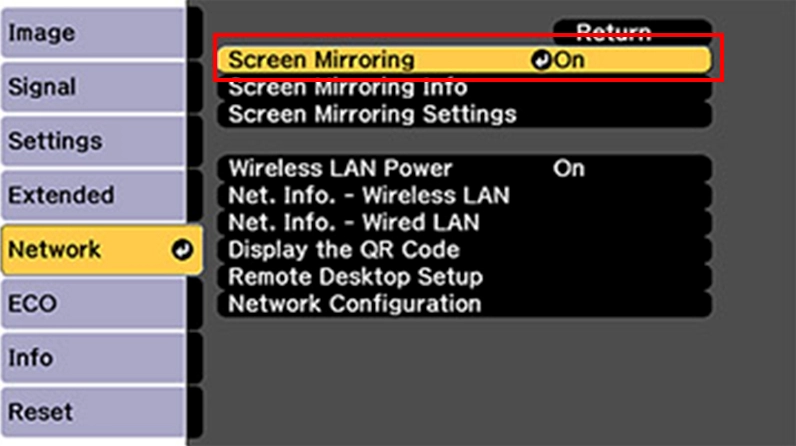 Hướng dẫn chi tiết cách cài đặt máy chiếu cho laptop nhanh chóng và đơn giản nhất 16 Giao diện tính năng kết nối với máy chiếu thông qua mạng WiFi trên Windows và MacOs