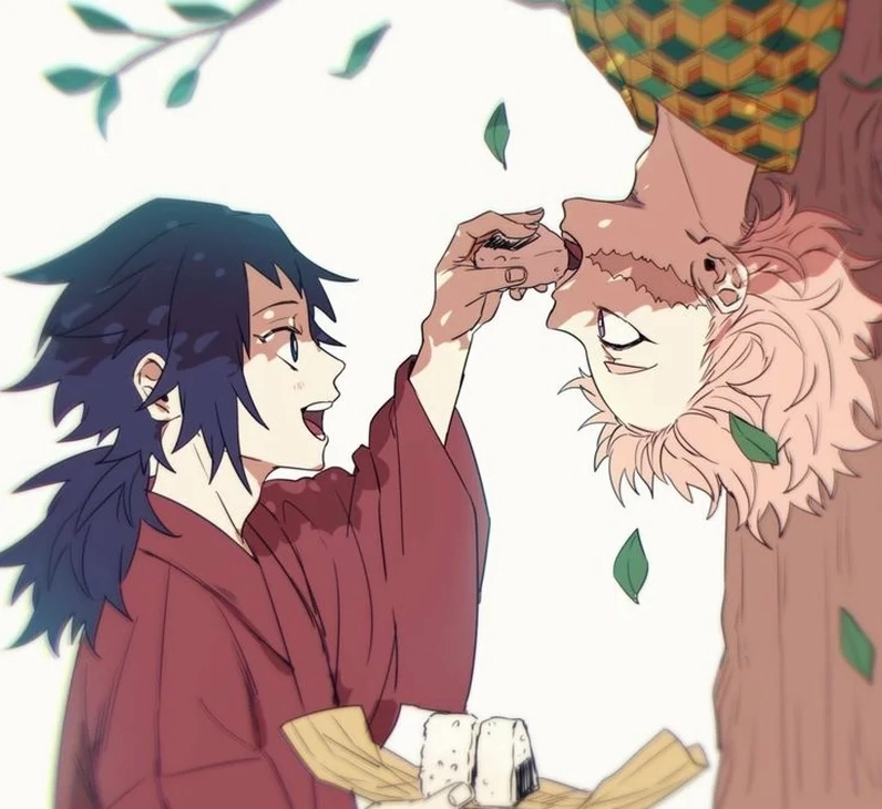 Giyuu Tomioka x Sabito ánh mắt đồng điệu hướng về nhau