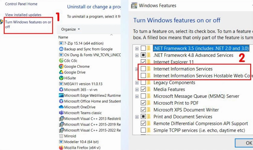 Hướng dẫn chi tiết cách làm cho laptop chạy mượt hơn trên hệ điều hành Windows 7 4 Gỡ bỏ phần mềm và tính năng không cần thiết