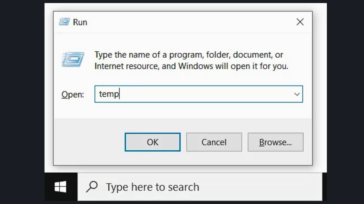 Hướng dẫn chi tiết cách làm giảm lag laptop chạy mượt mà như mới 10 Gõ vào mục tìm kiếm Temp