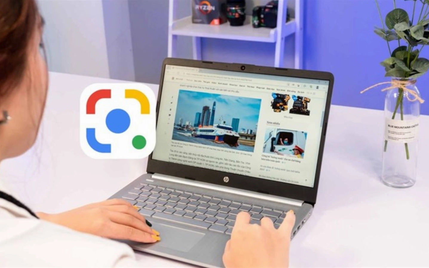 Google Lens tích hợp trong trình duyệt là cách quét mã tiện lợi khi ảnh xuất hiện trên website