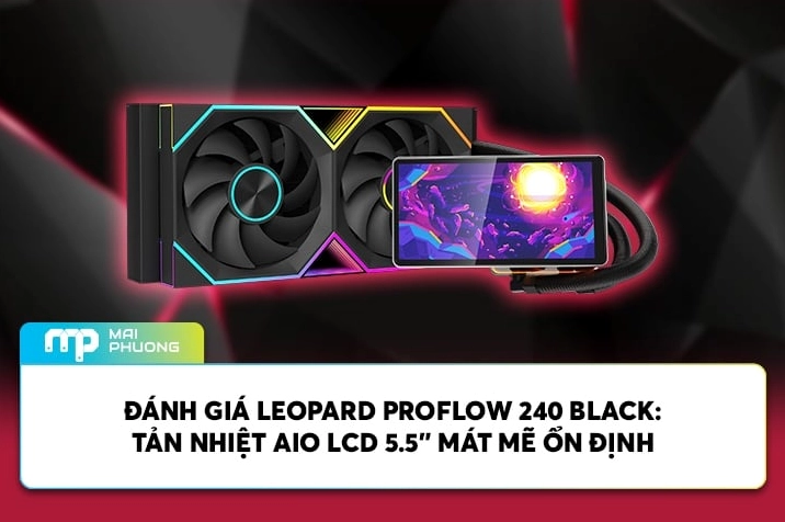 Hệ thống tản nhiệt bằng chất lỏng Leopard Proflow giúp làm mát linh kiện bên trong