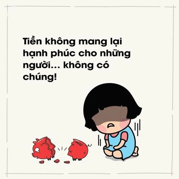 Hình ảnh chế cực hài hước về nỗi đau khi phải chia tay những đồng tiền cuối cùng