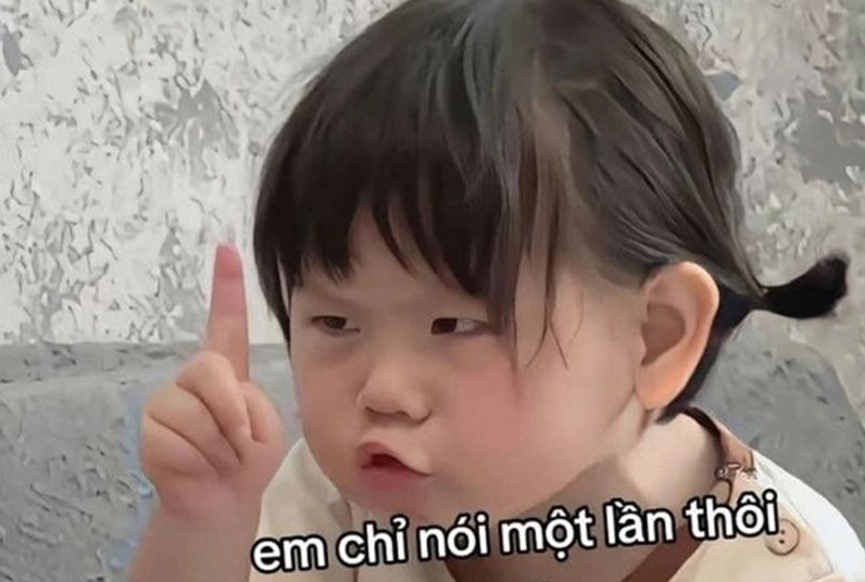 Hình ảnh chế em bé ngộ nghĩnh mang thông điệp cố lên