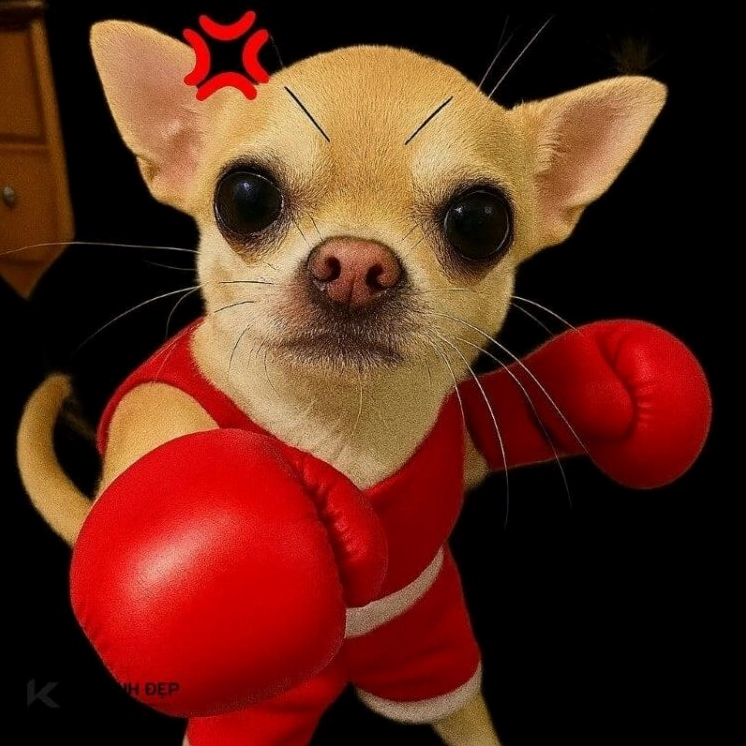 Hình ảnh Chihuahua meme hài hước cực ngáo với biểu cảm khó đỡ
