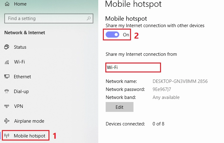 Hướng dẫn chi tiết cách phát wifi từ laptop cực kỳ đơn giản và hiệu quả nhất 22 Hình ảnh kiểm tra tình trạng kết nối mạng