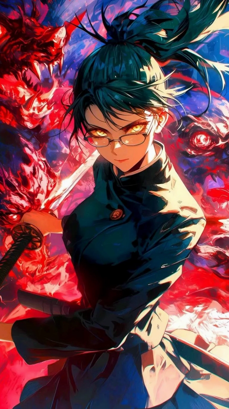 Hình ảnh maki zenin là ai trong anime jujutsu kaisen