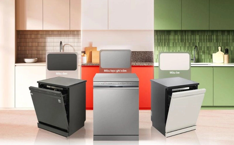 Hình ảnh máy rửa bát LG với công nghệ TrueSteam và QuadWash