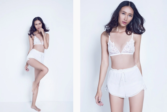 Hình ảnh mềm mại gợi cảm hiếm có với áo lót ren đầy tinh tế