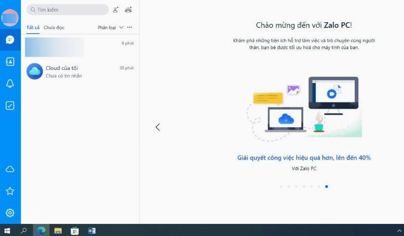 Hình ảnh minh họa bước 5 thông báo đăng nhập Zalo bằng số điện thoại và mật khẩu thành công