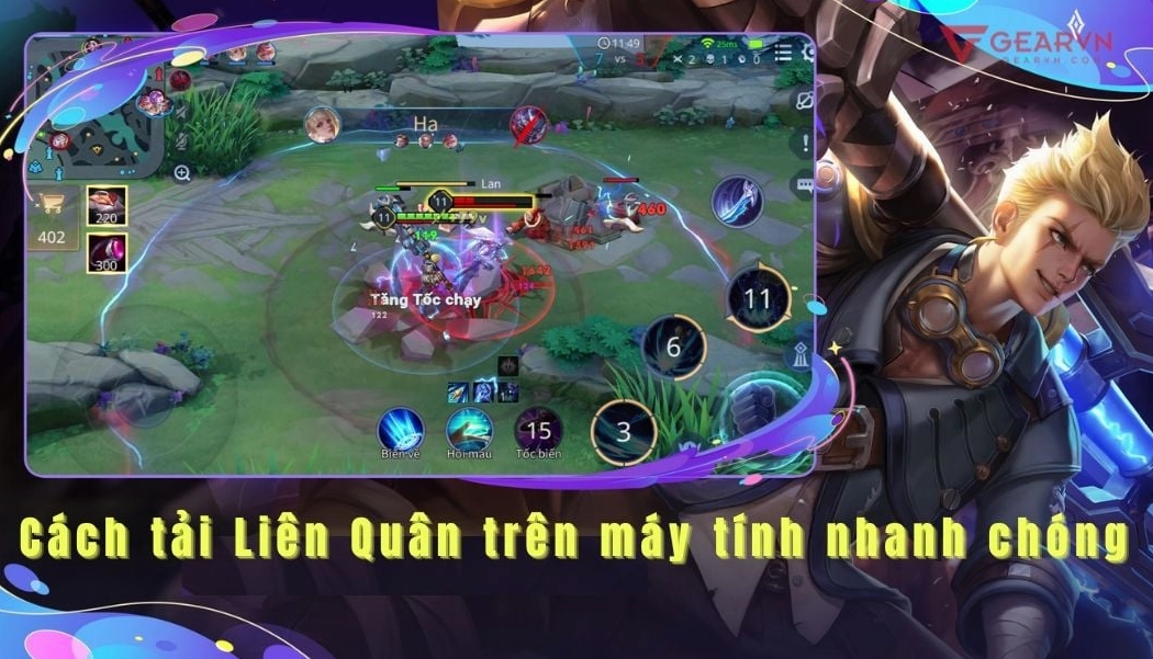 Hình ảnh minh họa cách tải và chơi Liên Quân trên máy tính mượt mà không cần cài đặt phím phức tạp