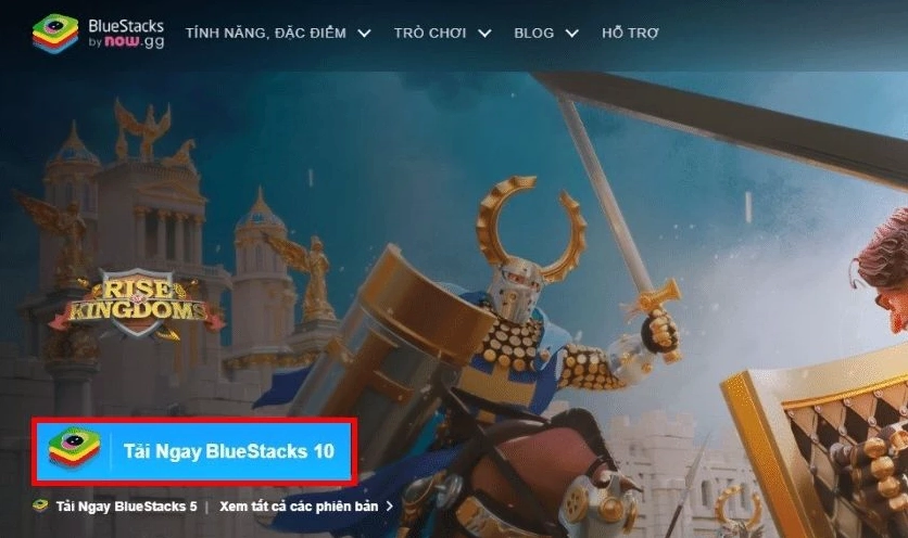 Hình ảnh minh họa giao diện phần mềm giả lập BlueStacks được sử dụng để tải Facebook về máy tính