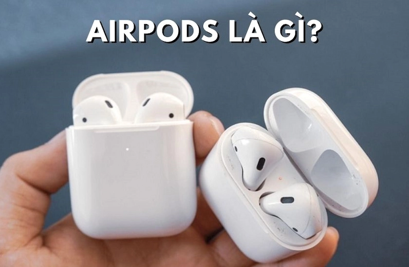 Hình ảnh minh họa tai nghe bluetooth AirPods của hãng Apple