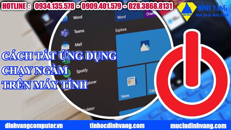 Hình ảnh minh họa tổng quan về việc tắt ứng dụng chạy ngầm để tối ưu hóa máy tính