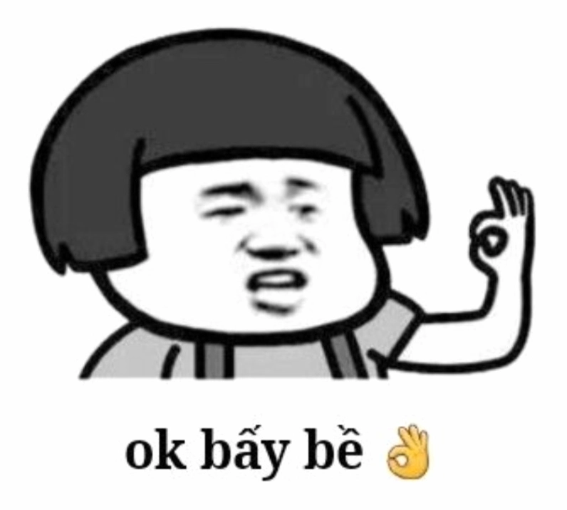 Hình ảnh oke meme đơn giản nhưng chất