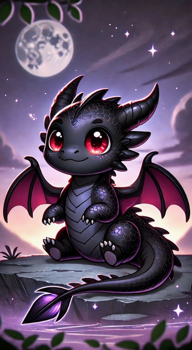 Hình ảnh rồng chibi dễ thương đốn tim người xem bằng nét ngộ nghĩnh