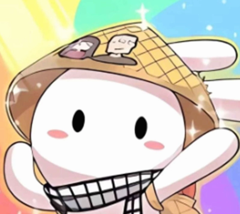 Hình ảnh thỏ bảy màu đặt làm avatar hài hước