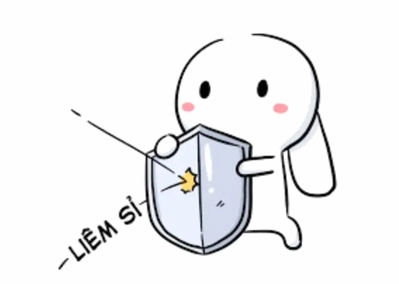 Hình ảnh thỏ bảy màu thể hiện phong cách giang hồ hài hước