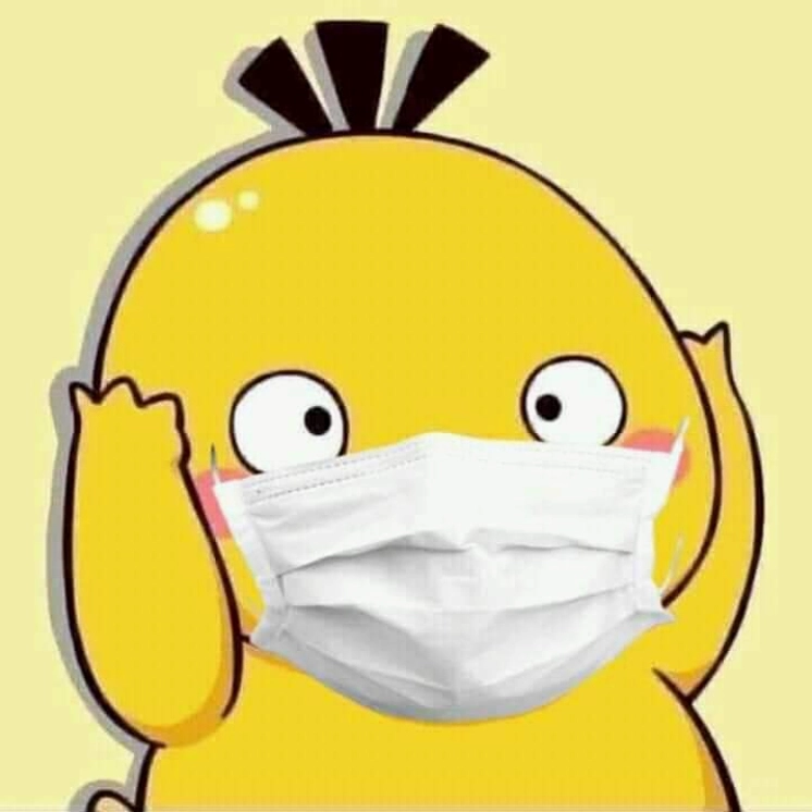 Hình ảnh vịt meme đeo khẩu trang chống dịch